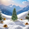 Green Christmas tree simulation decorative tree holiday home decor Application Scenario